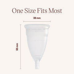 DivaCup Model 0 inserted to demonstrate secure seal and comfort.