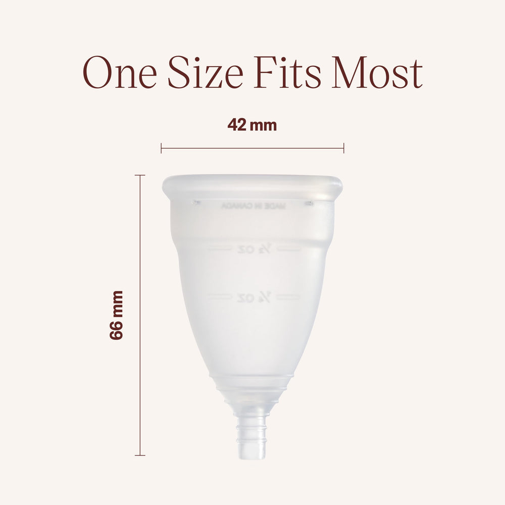 Diva Cup 1 holds the equivalent of five tampons