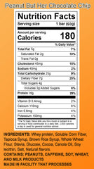 Cross-section of Dive Bar Nutrition bar highlighting protein and fiber