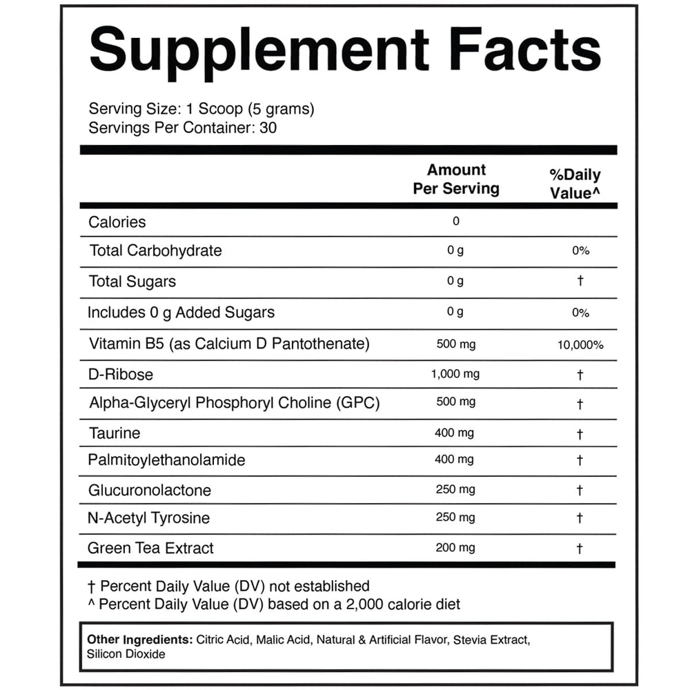 Divine Health Brain Zone Advanced label close-up showing potency ingredients.