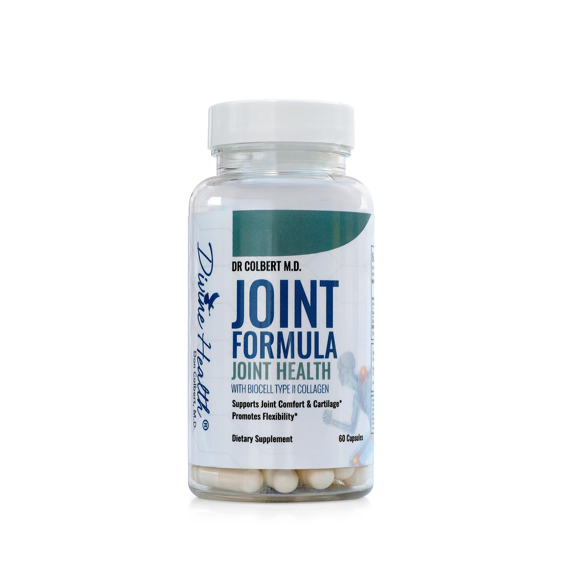Divine Health Dr. Colbert Joint Formula bottle with capsules for daily joint support