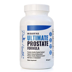Divine Health Dr Colbert Ultimate Prostate Formula bottle showing 90 veggie capsules for daily use