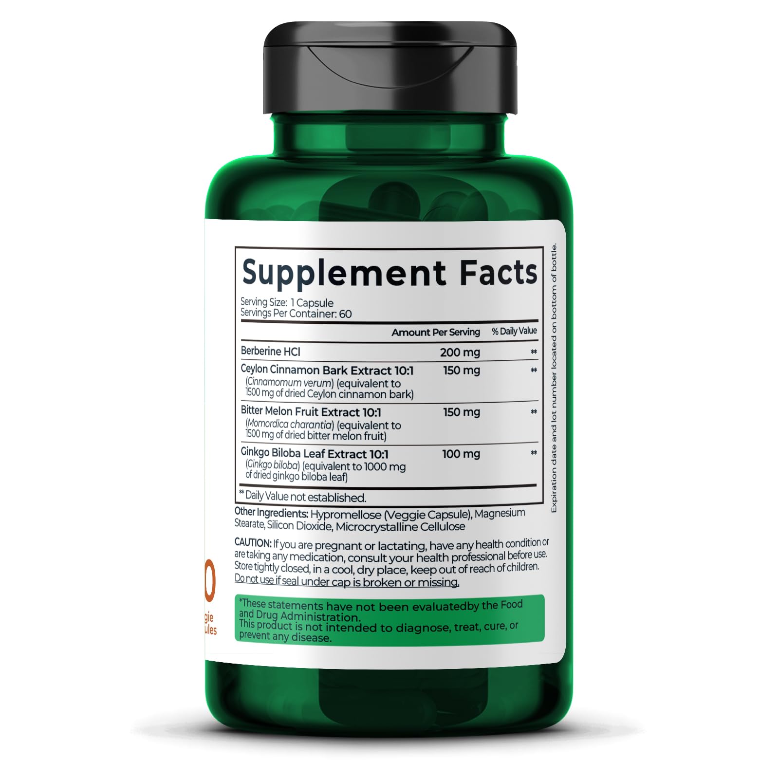 Divinity Nutra Golden Berberine capsules closeup for easy daily dosing