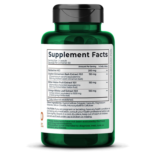 Divinity Nutra Golden Berberine capsules closeup for easy daily dosing