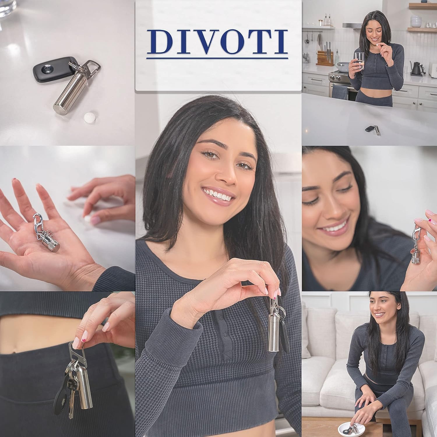 Divoti medical-alert charm adds quick identification during travel.