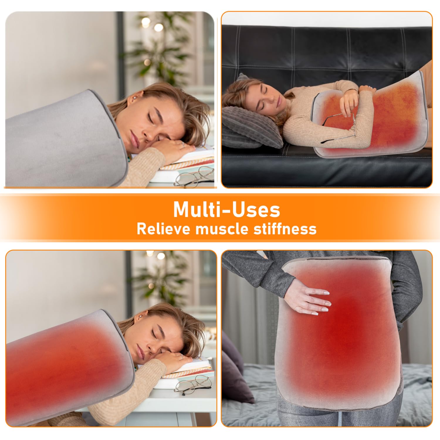 Diweez foot warmer anti-slip bottom keeps it secure on surfaces.