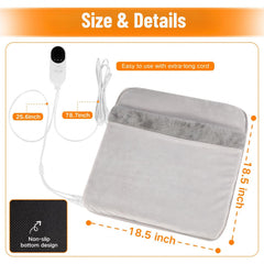 Diweez foot warmer with removable washable cover for easy cleaning.