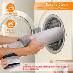 Diweez foot warmer features a three-timer auto-off function for safety.