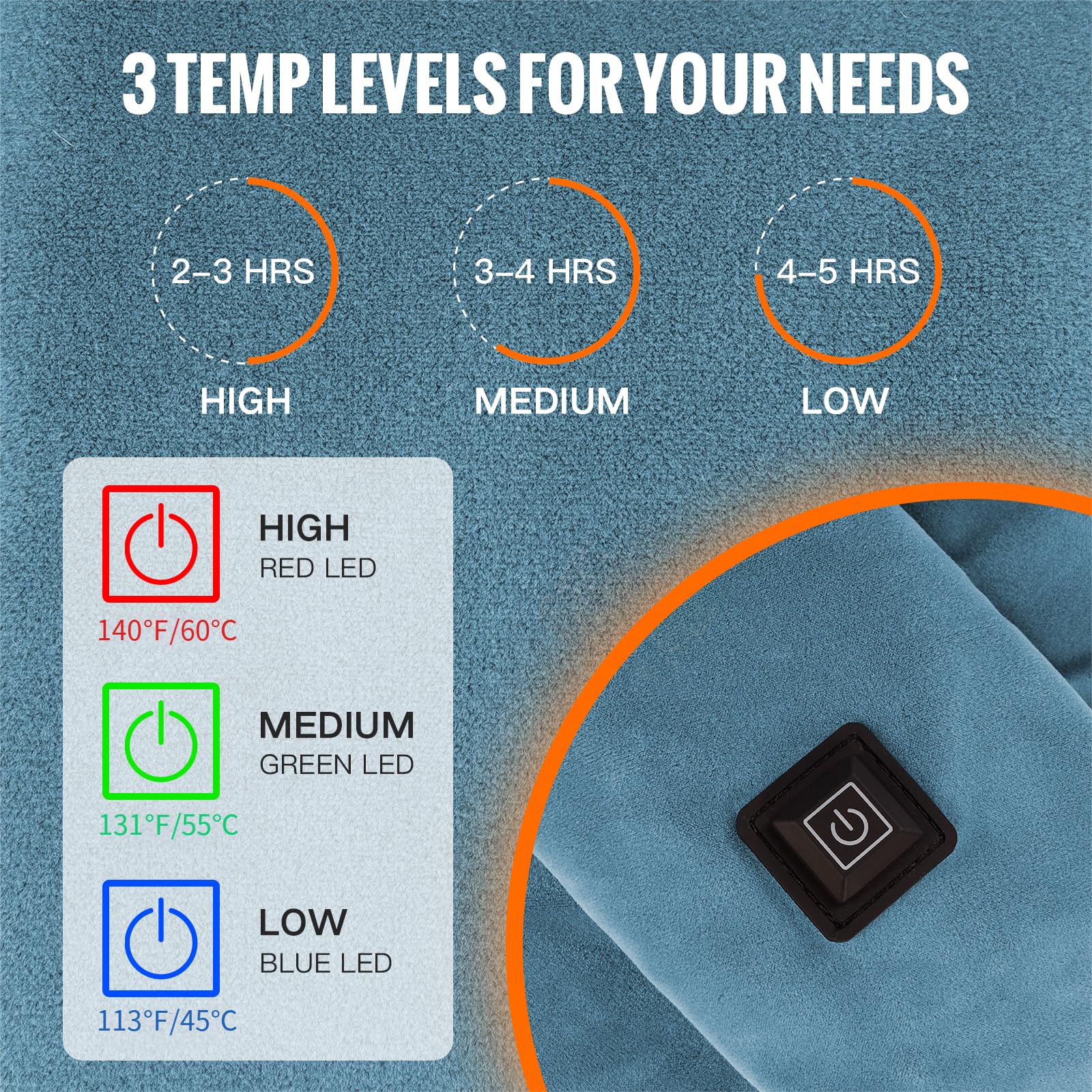 Diweez heated scarf carbon fiber heating wire provides quick, consistent warmth.