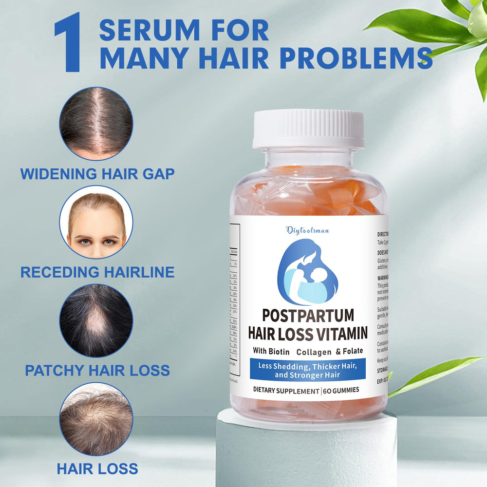 diytoolsman fruity gummies visuals highlighting tasty, convenient hair care support