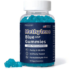 Diytoolsman Methylene Blue Gummies bottle shows cognitive support and steady energy.