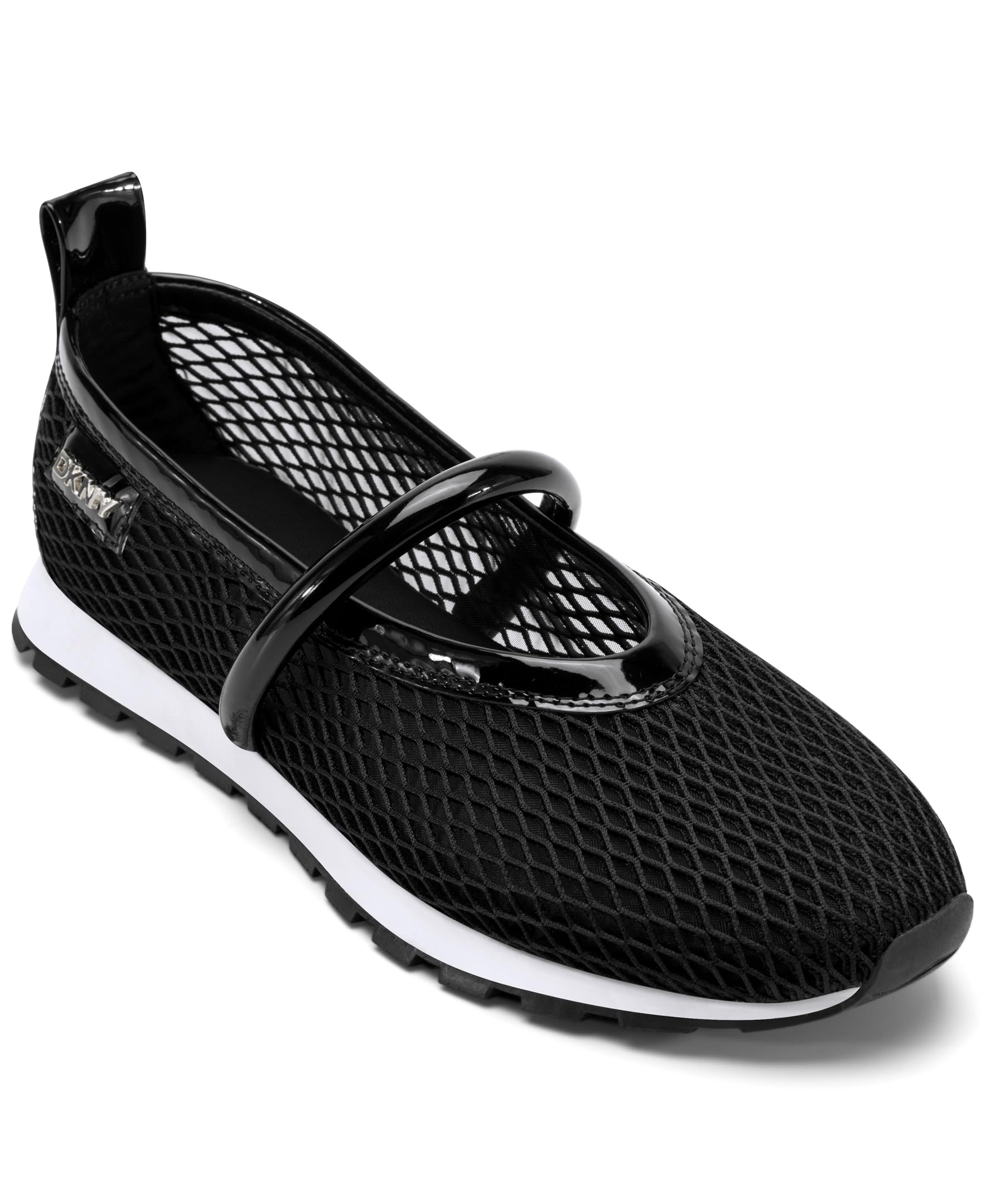 DKNY Women's Shoes Shoe Black front view highlighting cushioned insole comfort