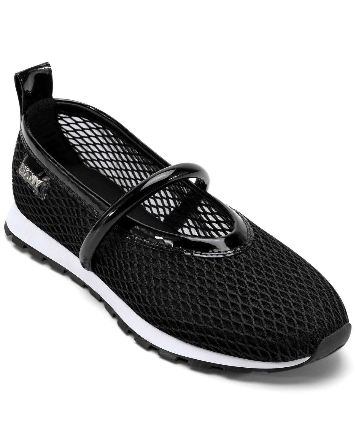 DKNY Women's Shoes Shoe Black front view highlighting cushioned insole comfort