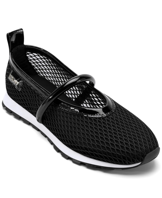DKNY Women's Shoes Shoe Black front view highlighting cushioned insole comfort