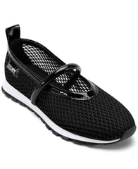 DKNY Women's Shoes Shoe Black front view highlighting cushioned insole comfort