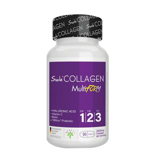 Dlk Suda Collagen Multiform bottle shot promoting daily wellness and skincare support.
