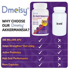 Delayed-release capsules from Dmeisy Akkermansia designed to reach the intestinal tract.