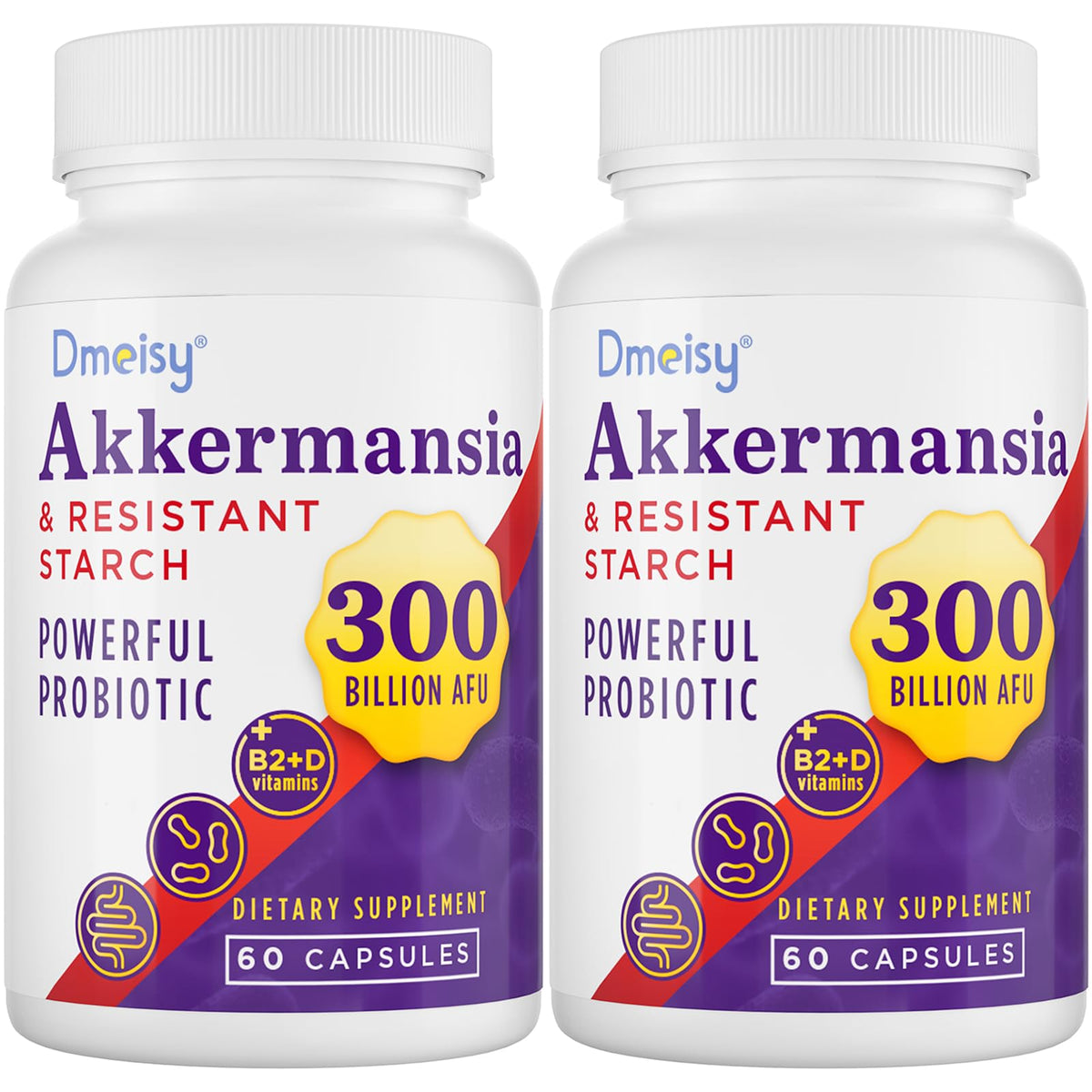 Dmeisy Akkermansia bottle with capsules for daily gut support