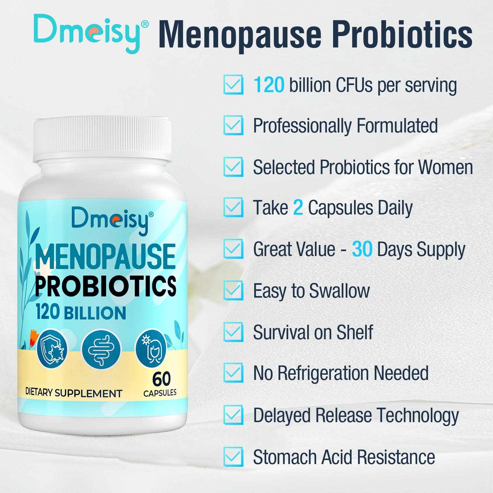 Dmeisy black cohosh extract component for hormonal balance cues