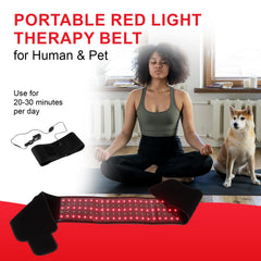 DMMBMFC belt wrapped around shoulder for upper body relief