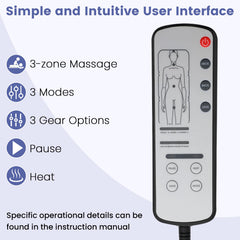 Dmzosmd massage mat control panel for easy sessions