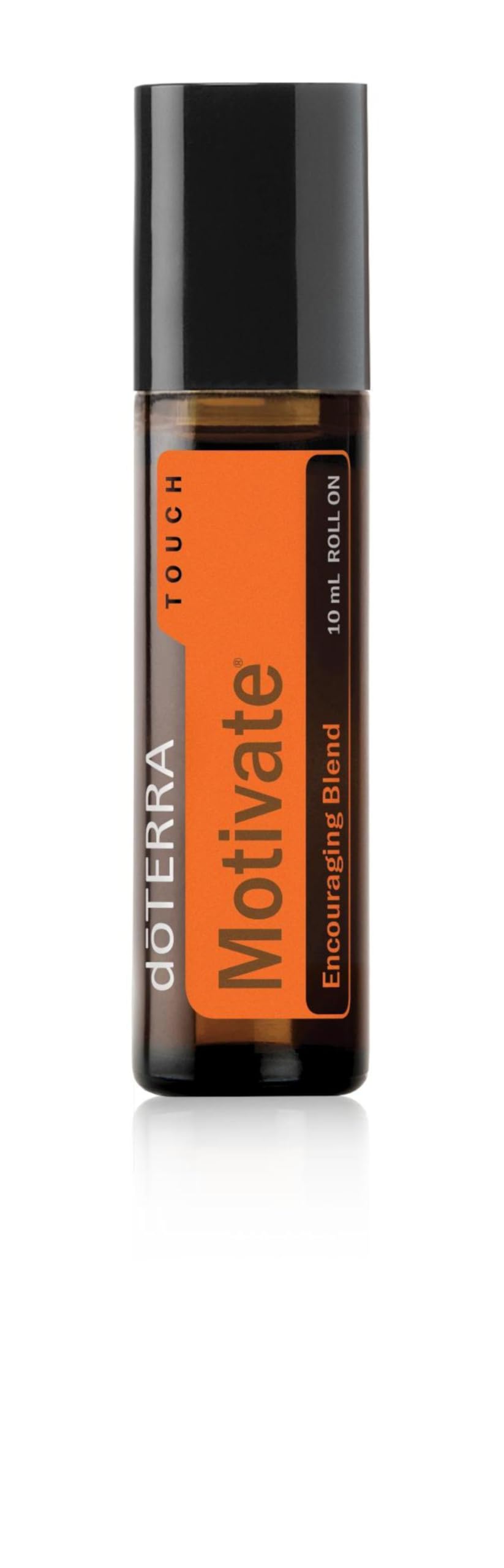 doTERRA Motivate Touch bottle close-up highlighting the uplifting aroma