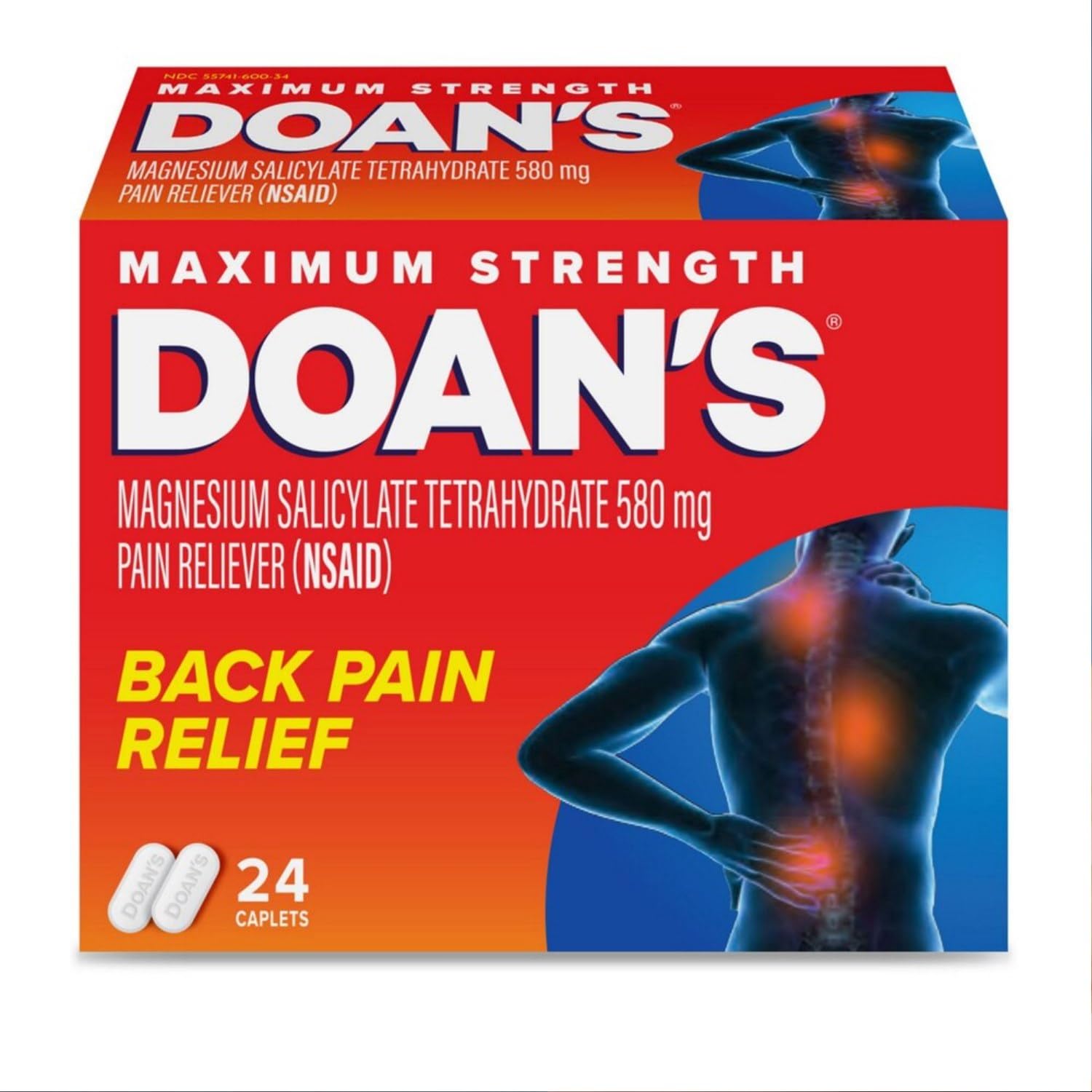 Doan's Extra Strength caplets ready for fast relief on the go