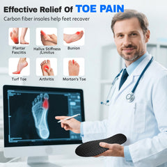 Docarbonfi carbon fiber insole inside shoe demonstrates slim profile without altering fit