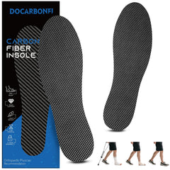 Docarbonfi titanium carbon foot plate heel for stable heel support during walking and running