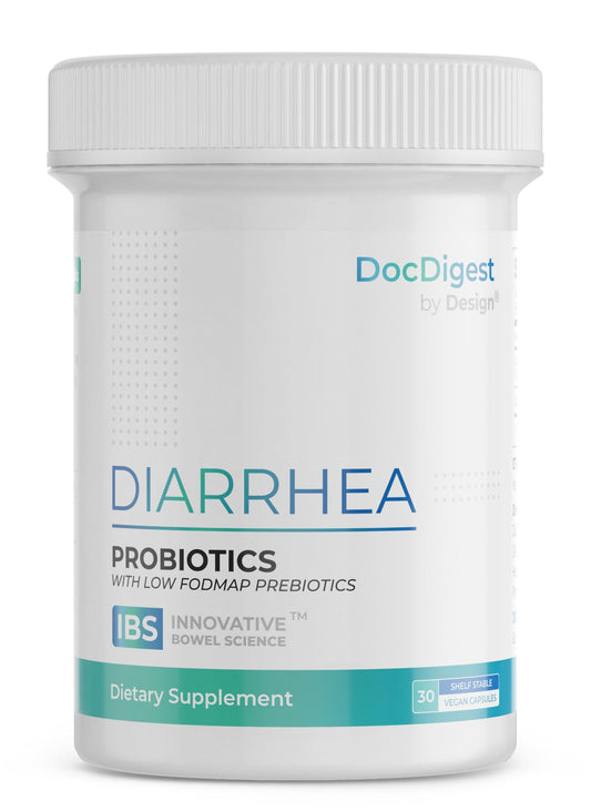 DocDigest by Design bottle pour for easy daily IBS-D support.