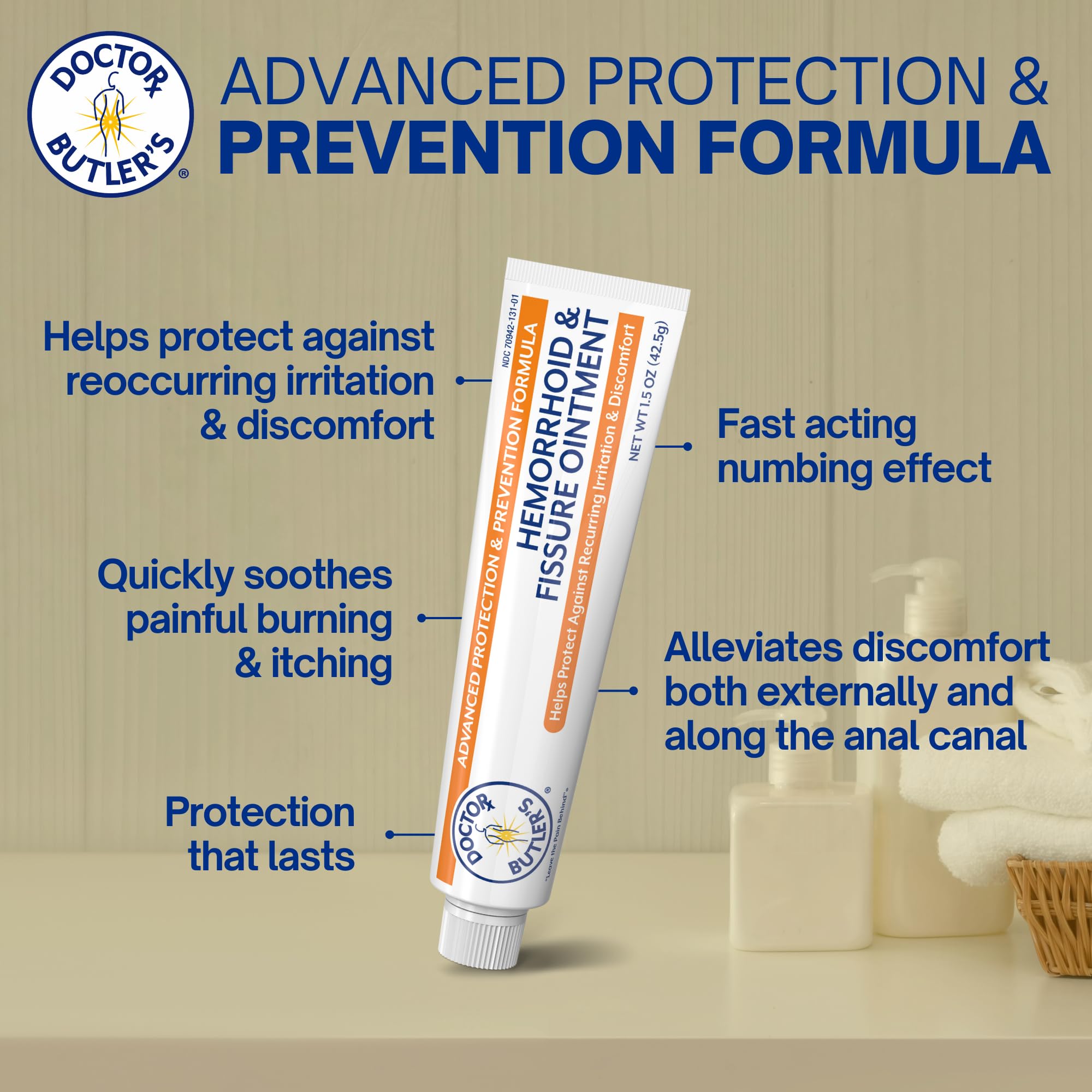 Doctor Butler's package highlights USA manufacturing and quality control