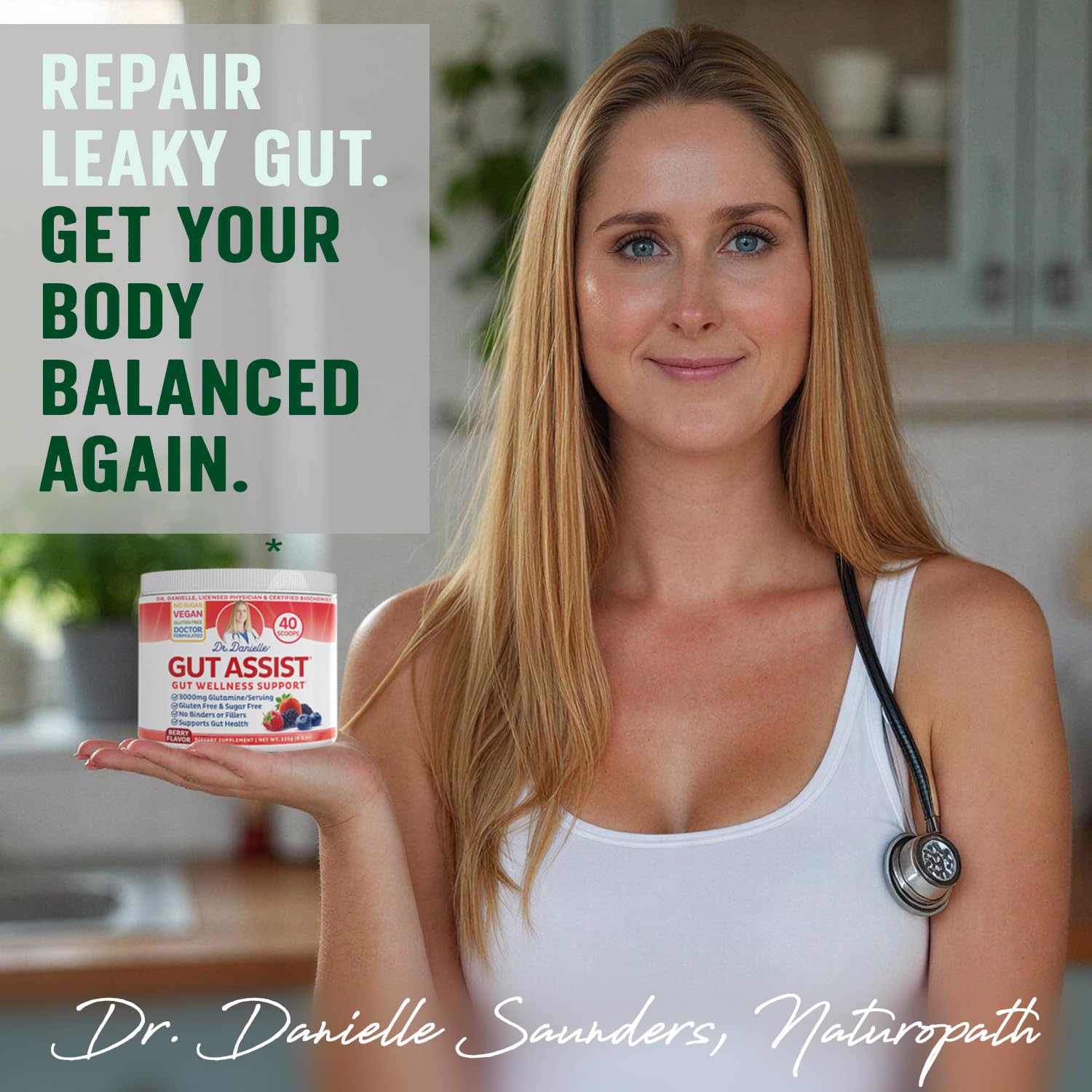Doctor Danielle Gut Assist ingredient spotlight arabinogalactan for balanced digestion