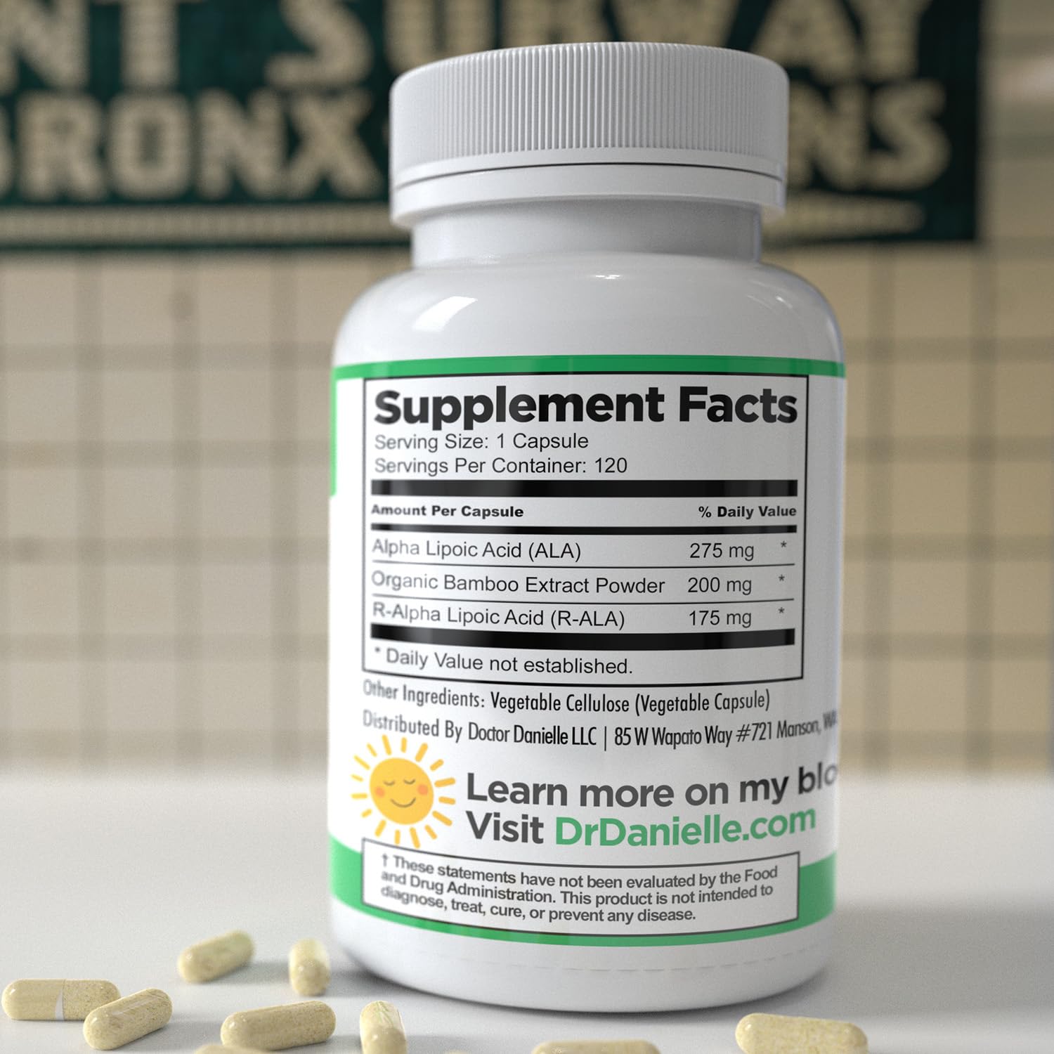 Doctor Danielle ingredients panel emphasizes ARLA and S-ALA for comprehensive antioxidant support