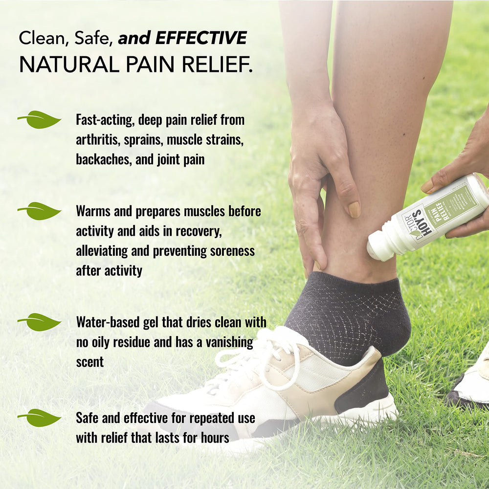 DOCTOR HOY'S gel dries clean after application, leaving no oily residue