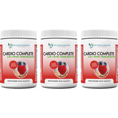 Cardio Complete tub front from Doctor Recommended Supplements showing berry flavor for daily use.