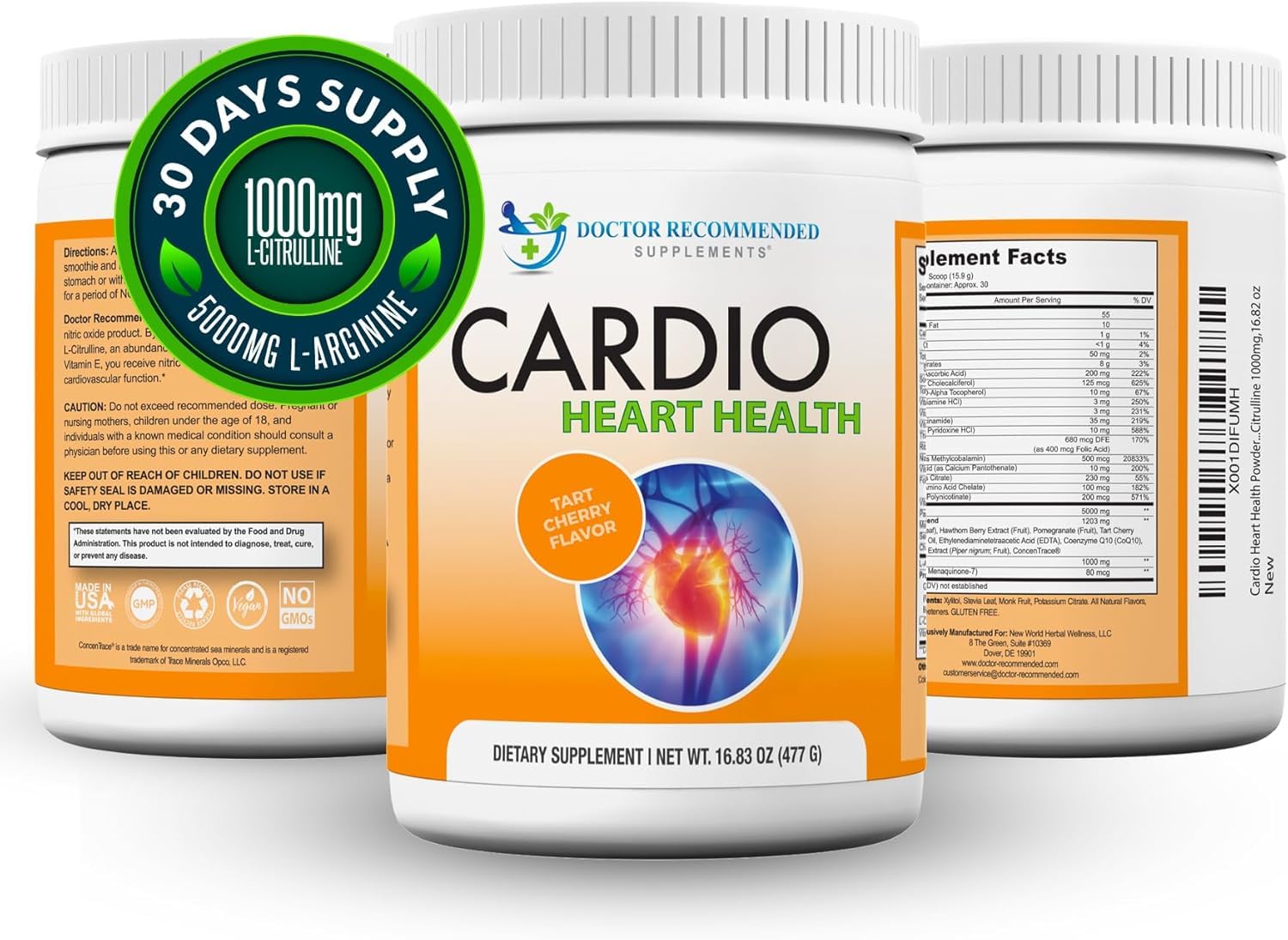 US-made Cardio Heart Health packaging communicates quality