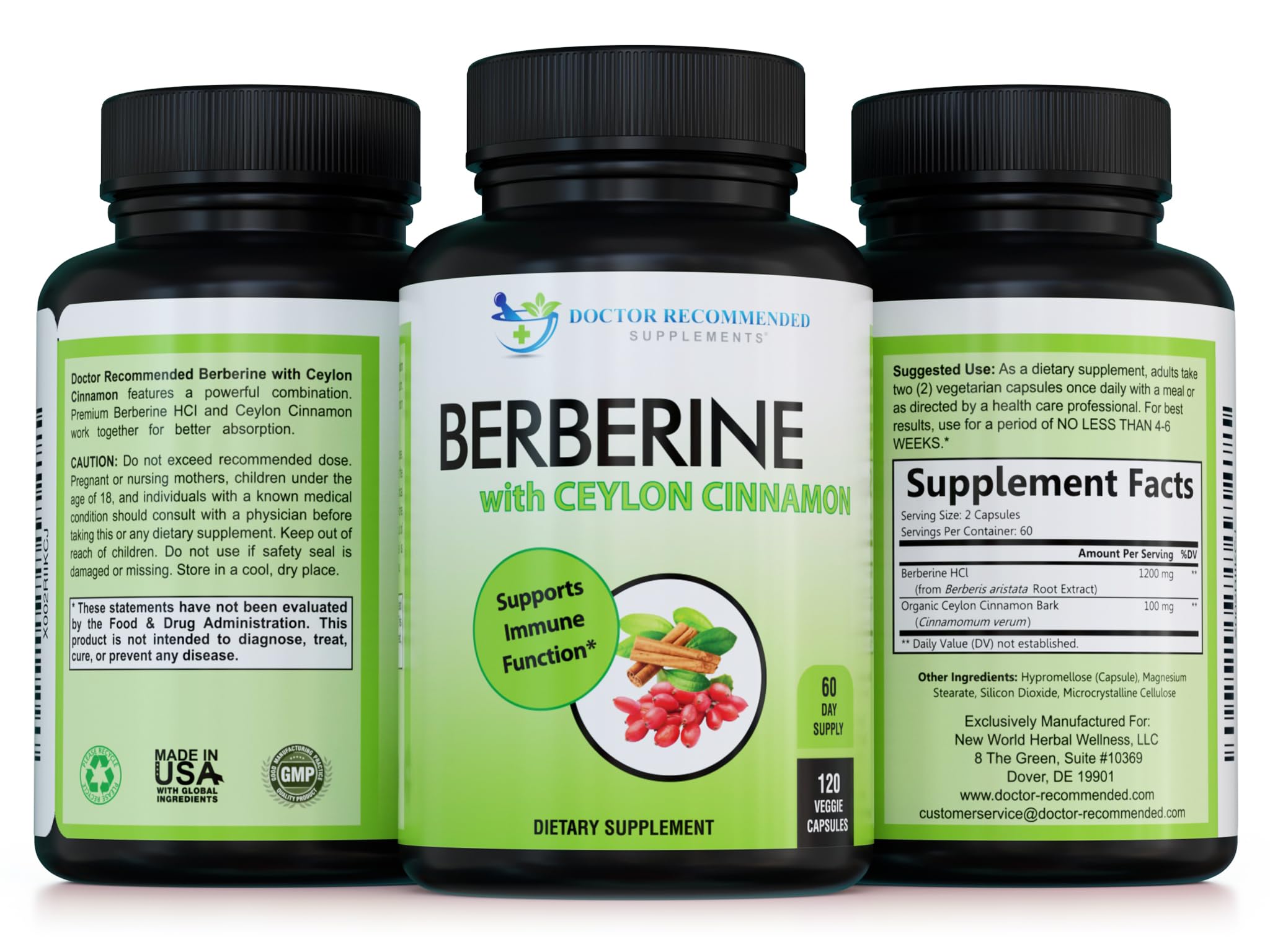 Made in USA badge reinforces trusted production standards for this supplement