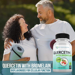 DOCTOR RECOMMENDED SUPPLEMENTS Quercetin Bromelain made in USA label