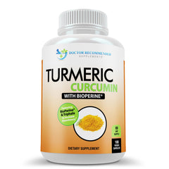 Doctor Recommended Supplements turmeric curcumin 180-count bottle front supports daily wellness potential.