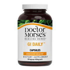 Doctor Morse's GI Daily bottle front for natural gut support.