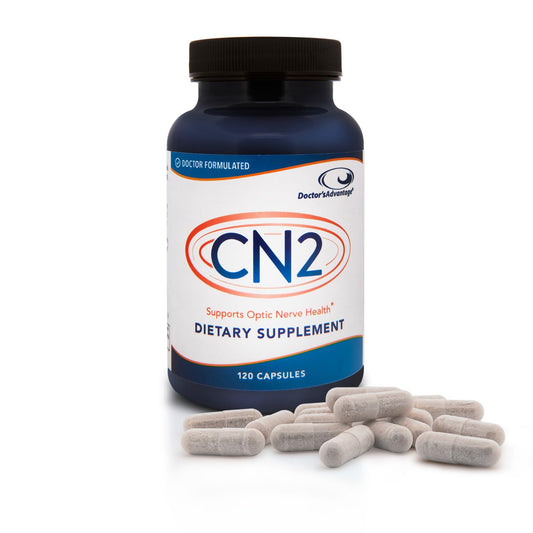 Doctor's Advantage CN2 bottle with capsules supports optic nerve health.