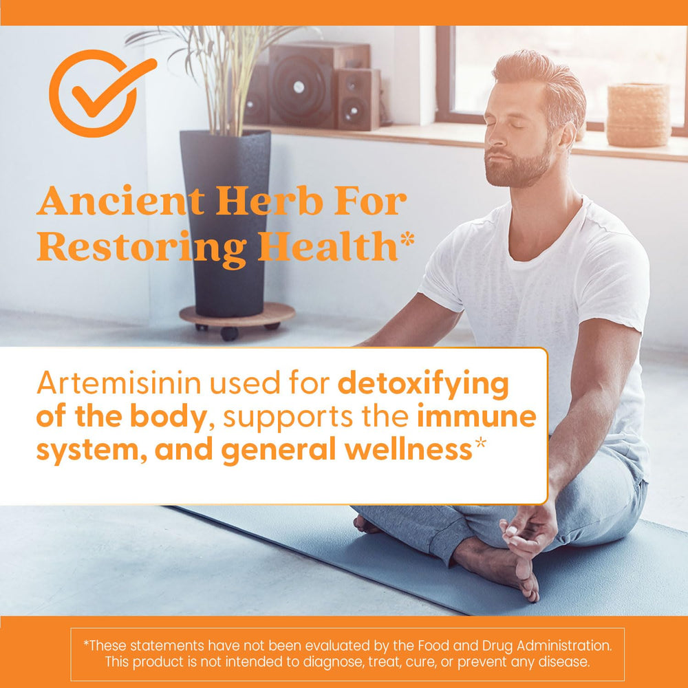 Doctor's Best Artemisinin packaging on shelf with clear dosage information.