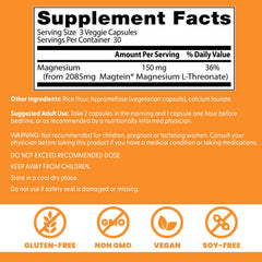 Doctor's Best Brain Magnesium capsules close-up for memory support.