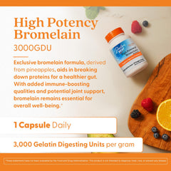 Label close-up shows 3000 GDU potency and vegan, non-GMO formulation.