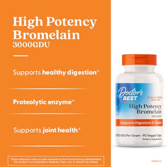 Bromelain from Doctor's Best sourced from pineapple supports natural digestion and gut comfort.