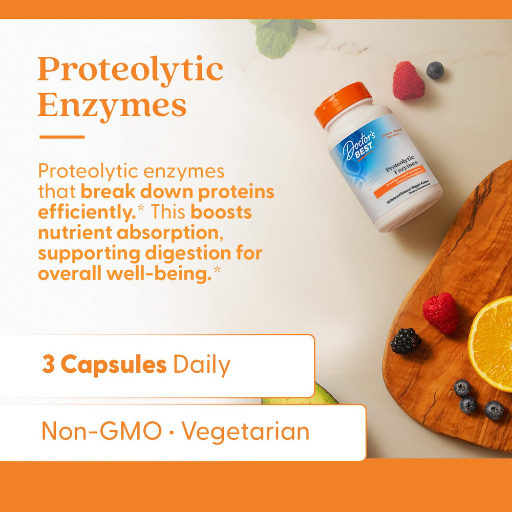Doctor's Best gut health support visual emphasizing improved nutrient absorption.