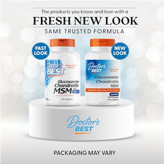 Doctor's Best joint health bottle packaging displays ingredients and gluten-free formula