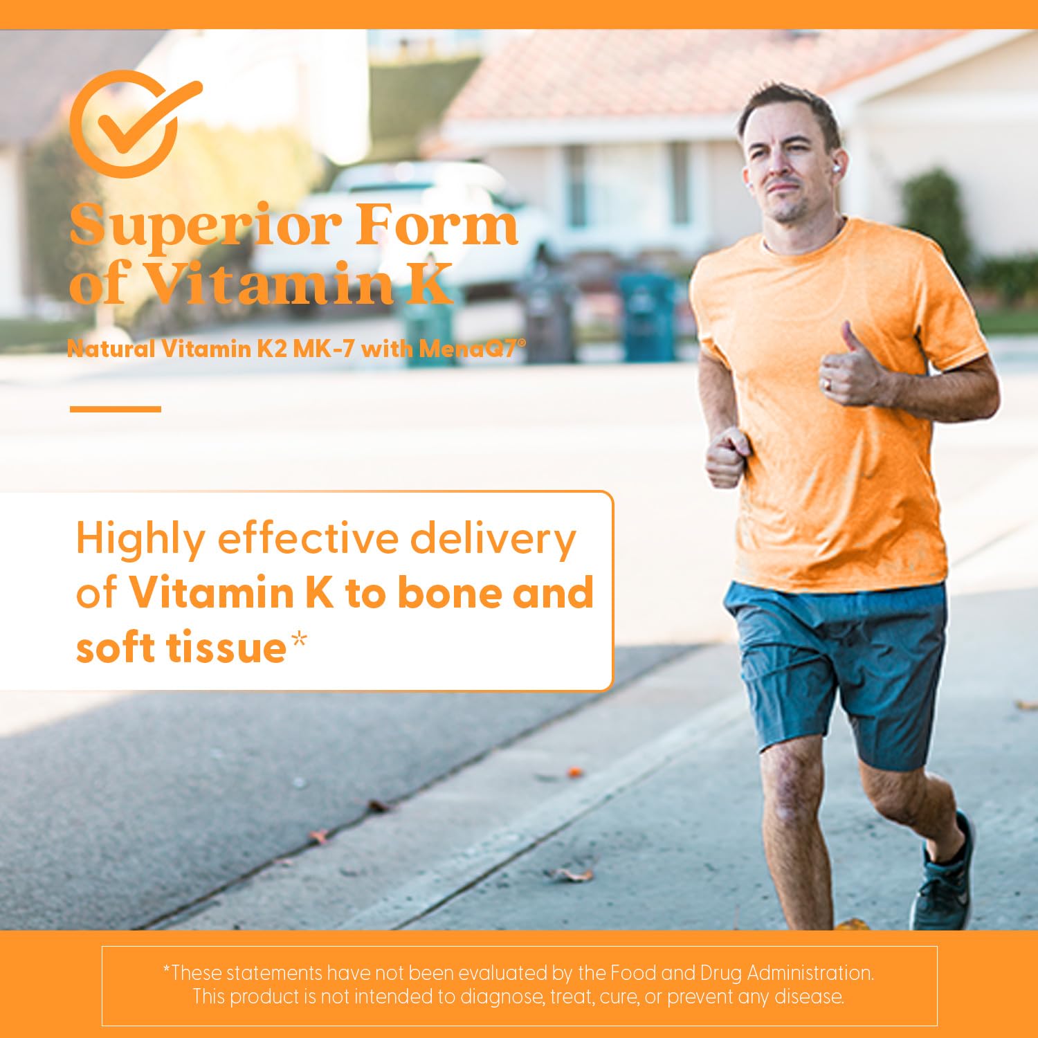 Capsules in hand from Doctor's Best K2 MK-7 for daily supplementation.