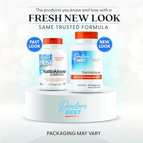 Doctors Best nattokinase capsules close-up showing veggie capsules