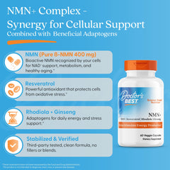Doctor's Best NMN+ Complex with rhodiola and ginseng for stamina